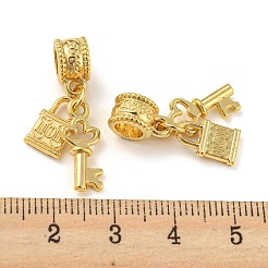 Tibetische Legierung europäische baumelnde Charms&nbsp;PALLOY-F199-21G