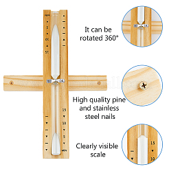 Деревянные песочные часы для сухой паровой бани&nbsp;AJEW-WH0596-178