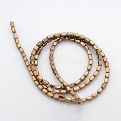 Electroplate non magnetici ematite sintetico fili di perline&nbsp;G-J213D-04