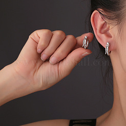 Латунные серьги-кольца с драконом&nbsp;FS-WGBFF4C-01