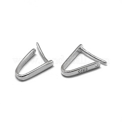 Антикоррозийное родиевое покрытие 925 серебряная подвеска STER-L057-080A-P