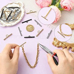 24 шт. 3-цветная застежка-тогл из сплава&nbsp;FIND-SC0014-54