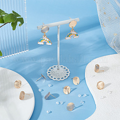 30 шт. латунные серьги-гвоздики KK-DC0001-27