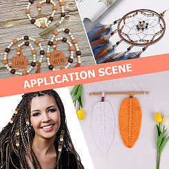 400шт. 4-х цветные деревянные европейские бусины WOOD-PA0001-01