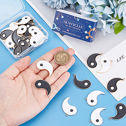 40шт 2 цвета сплава эмалевые подвески&nbsp;ENAM-SC0005-38