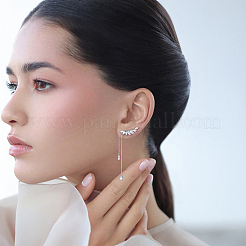 925 серьги-гвоздики с кисточками из стерлингового серебра QD3481