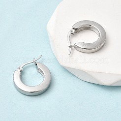 201 серьги-кольца из нержавеющей стали EJEW-Z151-10P-02