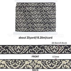 Rubans de polycoton à broder de style ethnique&nbsp;OCOR-WH0066-22A