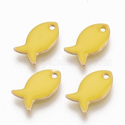 Брелоки с необработанной (без покрытия) латунной эмалью&nbsp;KK-Q762-025C-08-NF