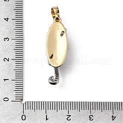 Pendentifs en laiton zircon cubique transparent&nbsp;KK-E799-10GP