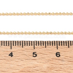 Collares de cadena de bolas de latón de 1 mm para mujer&nbsp;NJEW-Q351-01G