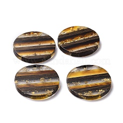 Pendentifs en résine transparente et bois de noyer&nbsp;RESI-TAC0017-68B-01