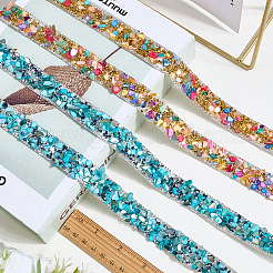 2 стиль смоляные стразы кристаллы бисерная отделка DIY-CY0002-11B