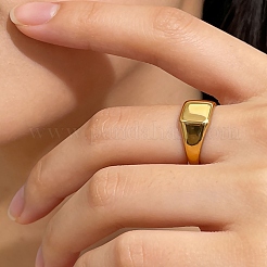 Anillos de dedo de acero inoxidable 304 para mujer&nbsp;LS-RJEW-B164-03G