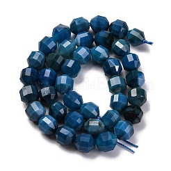 Нити бусин из натурального полосчатого агата (окрашенного и нагретого) G-C171-D01-01