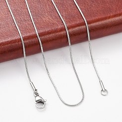 Не тускнеющие ожерелья из нержавеющей стали 304 в виде змеи&nbsp;NJEW-D285-02P