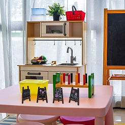 Mini-Staffelei aus Holz & Tafel & Kreideset&nbsp;ODIS-NB0001-40