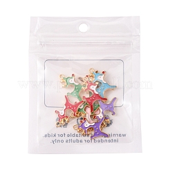 10шт 5 цвета сплава эмалевые подвески&nbsp;ENAM-YW0002-08