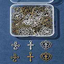 60шт 6 стиля подвески из сплава в тибетском стиле TIBEP-FS0001-24