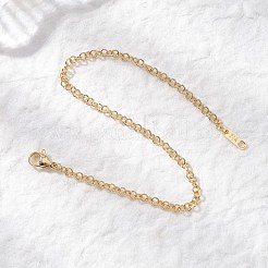 Паяные латунные браслеты-цепочки «роло»&nbsp;BJEW-JB12723