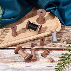 F 40шт 4 стиля швейная деревянная швейная вышивальная нить катушка ODIS-PH0001-33