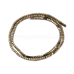 Гальванизировать немагнитных синтетический гематит бисер пряди G-I175-09G