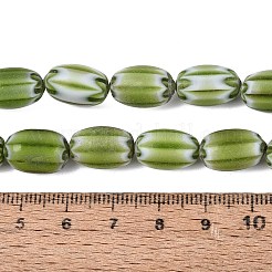Cuentas de barril de vidrio millefiori hechas a mano&nbsp;LA-N002-07B