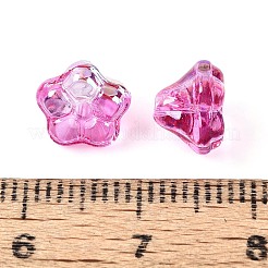 Chapelets de perles en verre transparent électrolytique&nbsp;EGLA-N055-03A-06