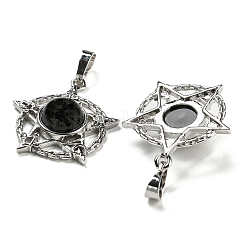 Природные подвески обсидиана&nbsp;G-P517-01P-05