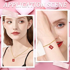 Подвески из латуни с эмалью&nbsp;KK-BBC0020-60G-02