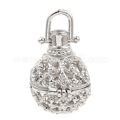 Pendenti con gabbia in ottone con placcatura a cremagliera&nbsp;KK-D025-01E-P