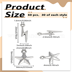 60шт 2 стиля подвески из сплава в тибетском стиле&nbsp;FIND-LP0006-38