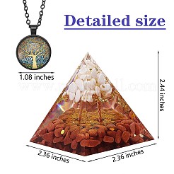 Ornements de pyramide d'orgonite de résine&nbsp;JX356A