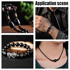 1 нить бусин из натурального черного турмалина G-OC0004-20