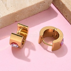 Pendientes de aro anchos de acero inoxidable 201&nbsp;EJEW-D354-14G