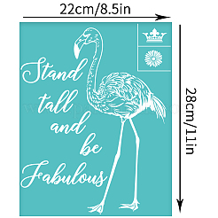 Самоклеящийся трафарет для шелкографии&nbsp;DIY-WH0338-297