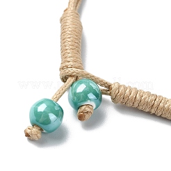 Браслеты из плетеных бусин из полиэстера BJEW-JB11362