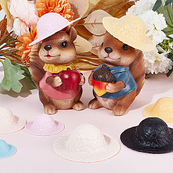 24 шт. мини-шапочки для кукол из пластика ручной работы DIY-DR0001-65