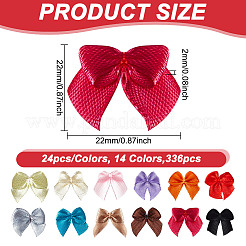 288 шт. 12-х цветные аксессуары для украшения из полиэстера ручной работы&nbsp;AJEW-GO0001-34