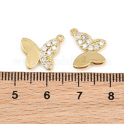 Pendentifs en laiton zircon cubique transparent&nbsp;CU-CBAFB7D-02G
