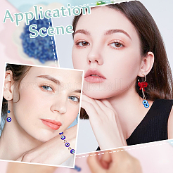 300шт непрозрачные бусины из смолы&nbsp;RESI-PA0001-11