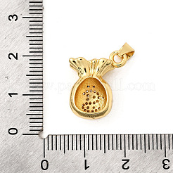 Colgante micropavé cubic zirconia de latón&nbsp;KK-I360-050G