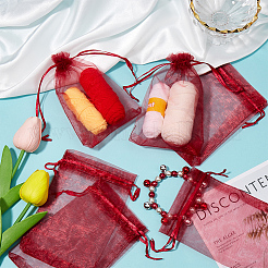 100 шт. большие мешочки из органзы OP-SP0001-03D-04