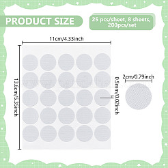 200 шт. полиэфирный термоплавкий клей-наклейка для заглушек отверстий для винтов FIND-WH0609-76