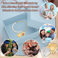 20шт 2-х цветный латунный медальон-подвеска ко Дню святого Валентина KK-GA0001-58