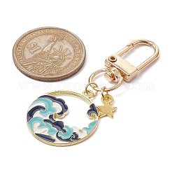 Подвеска из сплава эмали в китайском стиле HJEW-JM01091