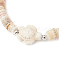 Браслеты из натуральных пресноводных бусин и искусственной бирюзы&nbsp;BJEW-JB11875-01