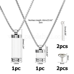 Подвеска в виде прозрачной стеклянной бутылки желаний&nbsp;NJEW-HS0001-01P