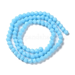 Opake einfarbige Nachahmung Jade Glasperlen Stränge&nbsp;EGLA-A039-P4mm-D12