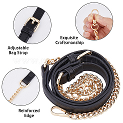Bretelles de sac en cuir pu réglables&nbsp;FIND-WH0137-16A